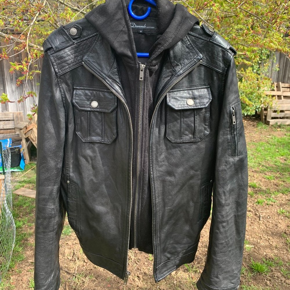 Diamond Limited Leather Motorcycle Jacket